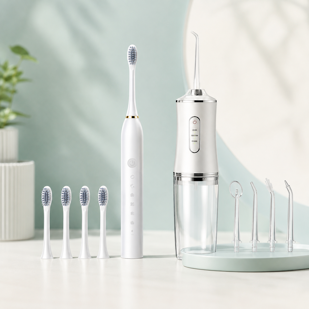 🦷 IRRIGADOR BUCAL + CEPILLO ELÉCTRICO