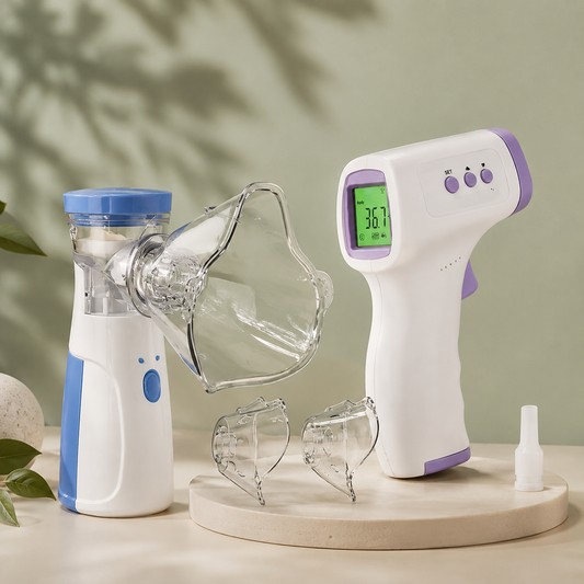 ⚕️Nebulizador Portatil + Termometro Digital Infrarrojo