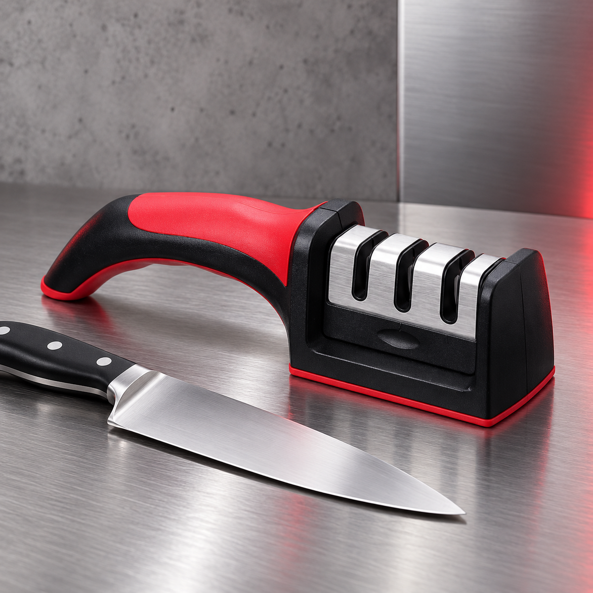 🔪AFILADOR DE CUCHILLOS DE 3 ETAPAS