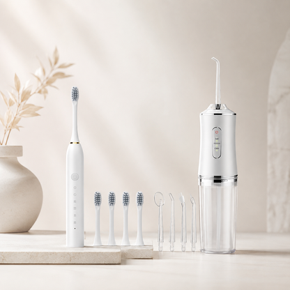 🦷 IRRIGADOR BUCAL + CEPILLO ELÉCTRICO