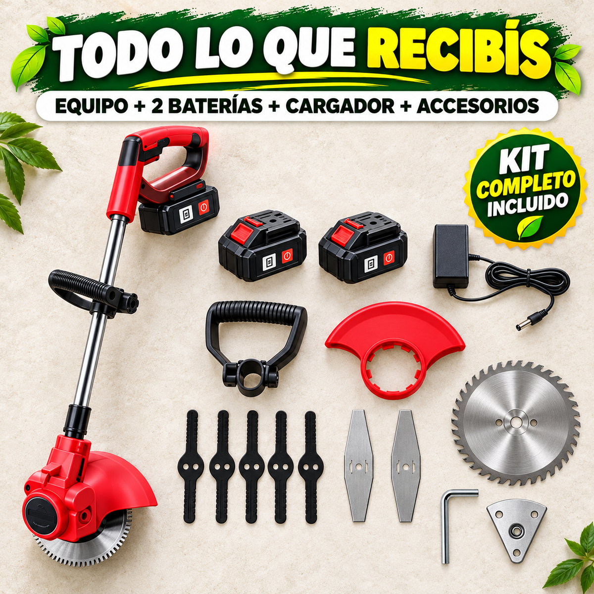 BORDEADORA PARA CÉSPED Y MALEZA 🌿🌴